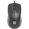 Мышь проводная оптическая Defender Optimum MB-160, 1000dpi, черный