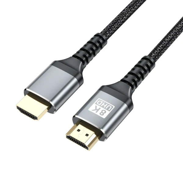 Кабель HDMI v2.1 Premium PRO UltraHD 8K 60Гц / 4K 120Гц, поддержка HDR, ARC, 48 Гбит/с, в оплетке, 1 метр