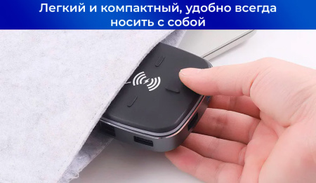 Адаптер - док-станция 9in1 USB3.1 Type-C на RJ45 (LAN) - HDMI 4K - 3x USB3.0 - USB3.1 Type-C - SD/TF - беспроводное ЗУ