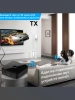 Универсальный аудио адаптер RX/TX Bluetooth v5.0 - оптика (Toslink/SPDIF) - jack 3.5mm (AUX), TX16, черный