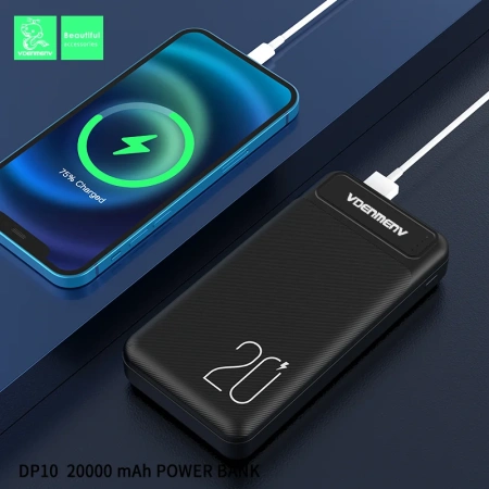 Портативное зарядное устройство VDENMENV DP10 Power bank 20000mAh, черный