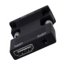 Адаптер - переходник HDMI – VGA - jack 3.5mm (AUX) PRO MINI, черный