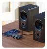 Аудио адаптер Hi-Fi J200 приемник (RX) Bluetooth v5.4 - оптика (Toslink/SPDIF) / AUX 3.5мм / RCA / USB, функция караоке (MIC 6,35мм), регулировка звука, тембра и громкости микрофона, пульт ДУ