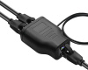 Cплиттер - разветвитель 1×2 RJ45 100 Мбит/с, активный, черный