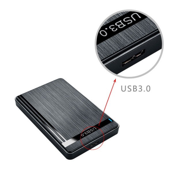 Внешний корпус - бокс SATA - MiniUSB - USB3.0 для жесткого диска SSD/HDD 2.5” ver.02, черный
