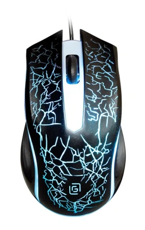 Мышь игровая проводная Оклик 395M SHADOW, 1500dpi, черный