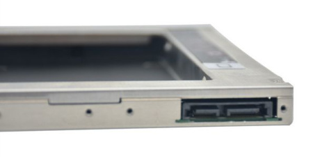 Адаптер SATA III - внутренний корпус для SSD/HDD для ноутбука - optibay (оптибей), 12.7мм, металлический
