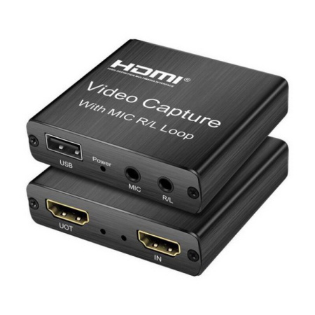 Карта видеозахвата USB - HDMI, ver.04, черный