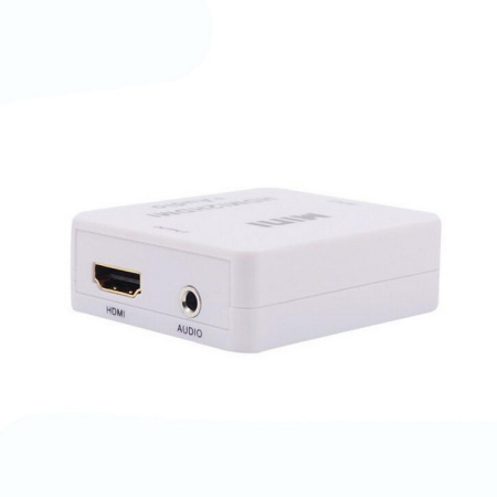 Адаптер - переходник HDMI - HDMI - jack 3.5mm (AUX), белый