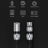 Аудио-кабель XLR (для микрофона, гитары, инструментов), M-F, black, 15 метров
