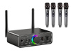 Караоке-система Аудио адаптер Hi-Fi M18, беспроводной микрофон DM-684, комплект: 4 микрофона + приемник