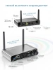 Караоке-система Аудио адаптер Hi-Fi LY18, беспроводной микрофон DM-582, комплект: 2 микрофона + приемник, цветной