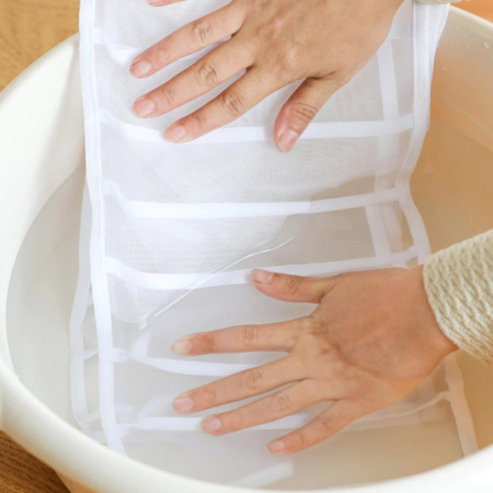 Органайзер для шкафа или комода - коробка для хранения одежды (нижнего белья, вещей), размер 36х16х12,5см, 7 отсеков, белый