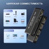 Cплиттер - разветвитель 1×4 HDMI UltraHD 8K 60Гц / 4K 120Гц, до 48 Гбит/c, поддержка HDCP2.3 и Dolby Vision, черный
