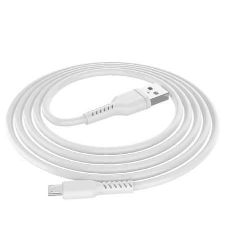 Зарядный USB дата-кабель MicroUSB для сверхбыстрой зарядки, 5A, 1 метр, белый