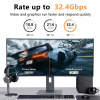 Кабель DisplayPort - DisplayPort, UltraHD 4K 144Hz, папа-папа, 1,8 метра, черный
