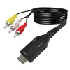 Кабель - переходник RCA (AV) на HDMI ver.02, черный