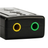 Звуковой адаптер - внешняя звуковая карта USB 3D 2.1/7.1-канальная, кнопки, черный