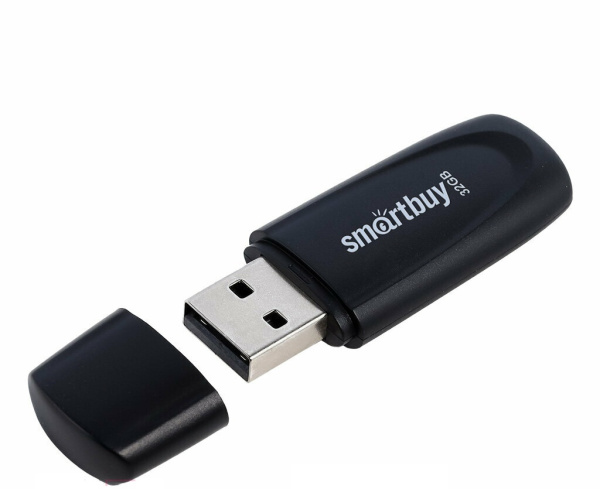 Флешка 32GB Smart Buy Scout, USB 2.0, черный