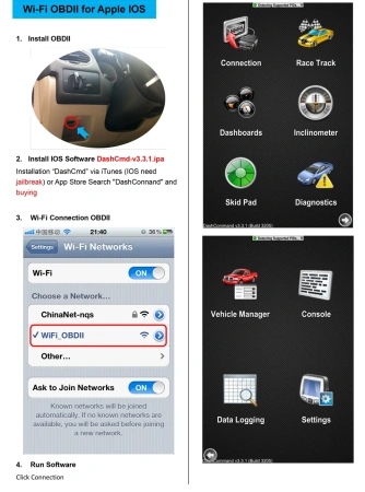 Автосканер ELM327 Wi-Fi OBD2 v1.5 - aдаптер OBDII ver1.5, с индикацией работы, черный