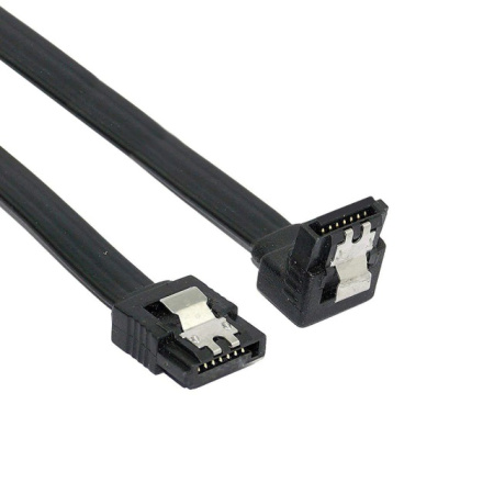 Кабель SATA 3.0, папа-папа, угловой