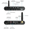 Аудио адаптер Hi-Fi A05 приемник-передатчик (TX/RX) Bluetooth v5.1 - оптика (Toslink/SPDIF) / AUX 3.5мм / RCA / USB, регулировка звука, пульт ДУ