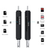 Картридер TF/SD - адаптер для карт памяти - USB Type-C - MicroUSB - USB2.0, черный
