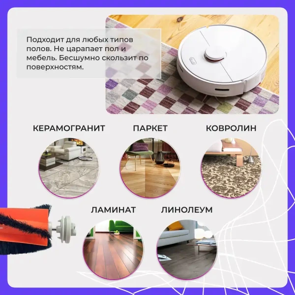 Основная щетка для робота-пылесоса Xiaomi Mi Robot Vacuum-Mop 2 Lite (MJSTL)