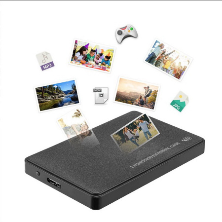 Внешний корпус - бокс SATA - MiniUSB - USB3.0 для жесткого диска SSD/HDD 2.5”, черный