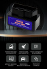 Автосканер ELM327 OBD2 v1.5 – адаптер OBDII VER1.5 Wi-Fi, 2 платы, оригинальный чип PIC18F25K80, MINI, черный
