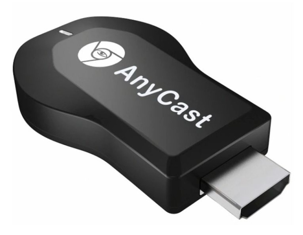 Адаптер - донгл - HDMI WiFi-приемник Anycast M2 Plus для подключения смартфона к телевизору, FullHD, однодиапазонный - 2.4GHz, черный
