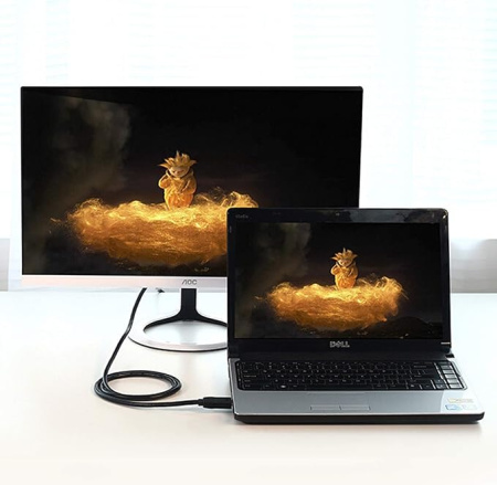 Кабель HDMI - VGA, папа-папа, 1,8 метра, черный