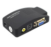 Адаптер - переходник RCA (AV), S-video - VGA, черный