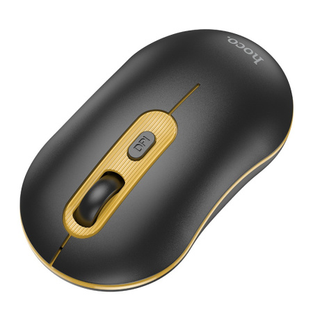 Мышь беспроводная HOCO GM21, 2,4G, 1600dpi, черно-желтый