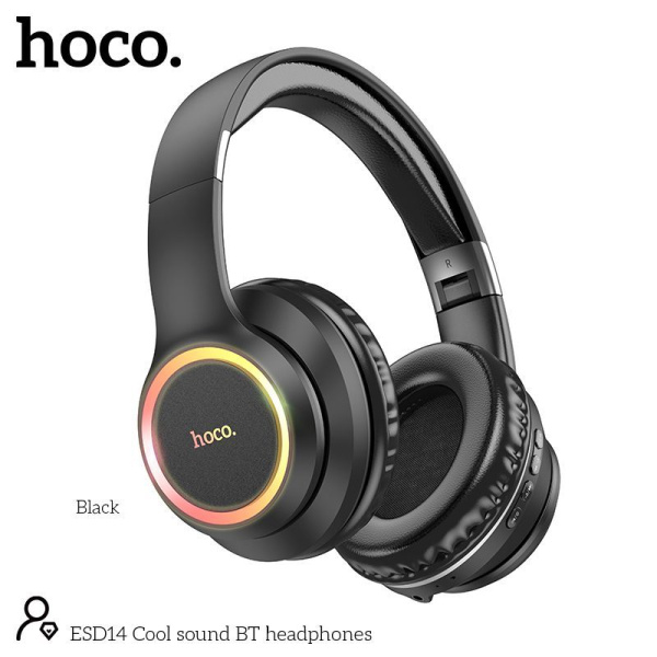 Беспроводные Bluetooth наушники HOCO ESD14, полноразмерные, черный