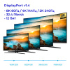 Адаптер - переходник USB3.1 Type-C – DisplayPort v1.4 (DP1.4) – 8K 60Гц / 4K 144Гц / 2K 240Гц, 32.4 Гбит/с, 12 бит, алюминий, 15 см