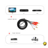 Кабель 2x RCA - 2x RCA, папа-папа, 1,5 метра, черный
