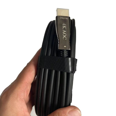 Кабель HDMI v2.0 Optical UltraHD 4K 60Гц, поддержка HDR, ARC, 18 Гбит/с, 200 метров, черный