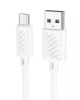 Зарядный USB дата кабель HOCO X88 MicroUSB, 2.4A, 1м, белый