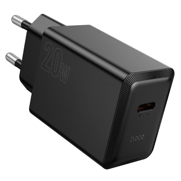Зарядное устройство сетевое - блок питания HOCO N68, USB Type-C PD20W, черный
