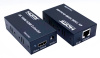 Удлинитель сигнала HDMI по витой паре RJ45 (LAN) до 100 метров, активный, UltraHD 4K, комплект, черный