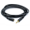 Кабель jack 3.5mm (AUX), папа-мама, 10 метров, черный