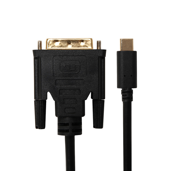 Кабель USB3.1 Type-C - DVI-D, 1,8 метра, черный