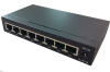 Сетевой свитч – LAN разветвитель – хаб RJ45 на 8 портов, 10/100 Мбит/с, металлический корпус, черный