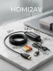Кабель - переходник HDMI на RCA (AV) ver.01, черный