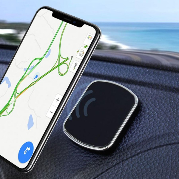 Автомобильный магнитный держатель для телефона на панель MOD04 (наклеиваемый), черный