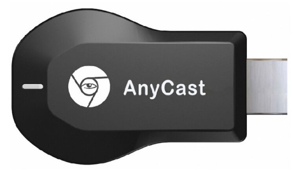 Адаптер - донгл - HDMI WiFi-приемник Anycast M18 Plus для подключения смартфона к телевизору, FullHD, однодиапазонный - 2.4GHz, черный