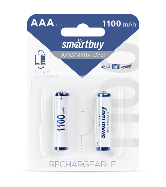 Аккумулятор SMARTBUY 1100 mAh, AAA/2BL