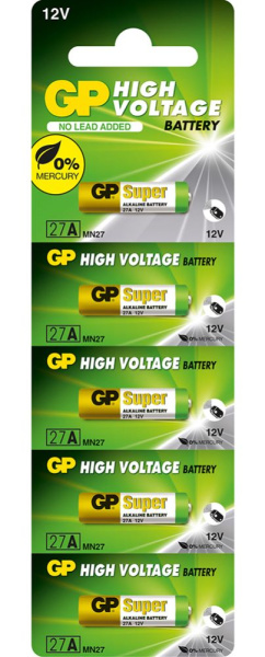 Батарейка - элемент питания GP Super 27AF/5BP
