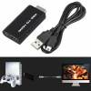 Адаптер - переходник PS2 - HDMI + jack 3.5mm (AUX), черный